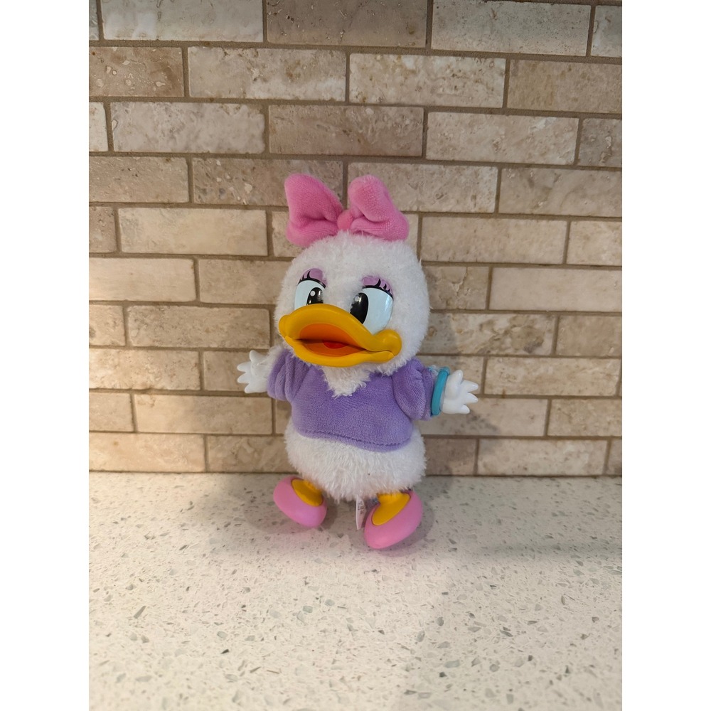 POP MART Disney Mickey Family Daisy Duck Plush Keychain 7" EUC